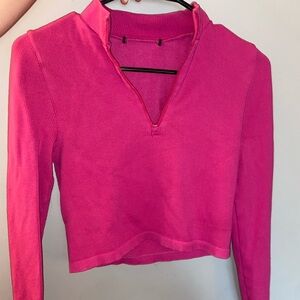 Hot Pink Athletic Half-Zip